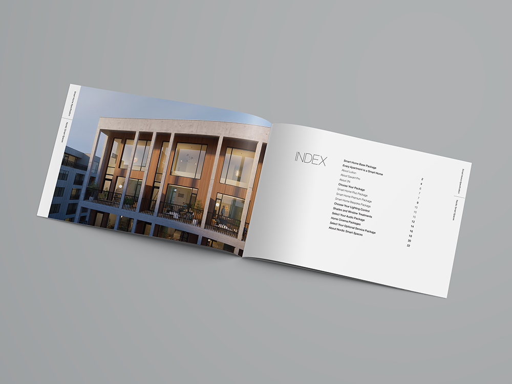 Austurhofn Prism award-winning brochure spread