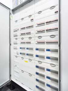 Electrical closet of smart vacation home