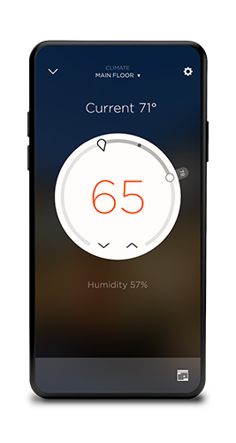 Savant Pro App for Climate Control