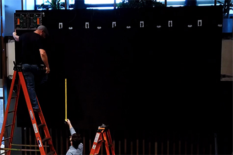 Video wall time-lapse, Boston MA