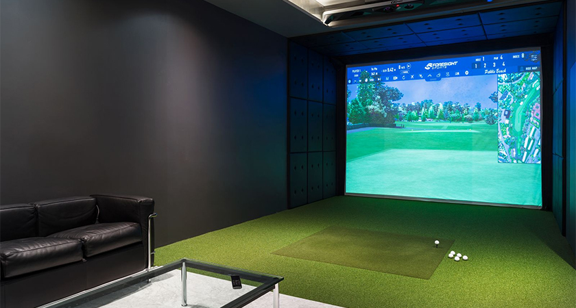 Golf simulator and media room